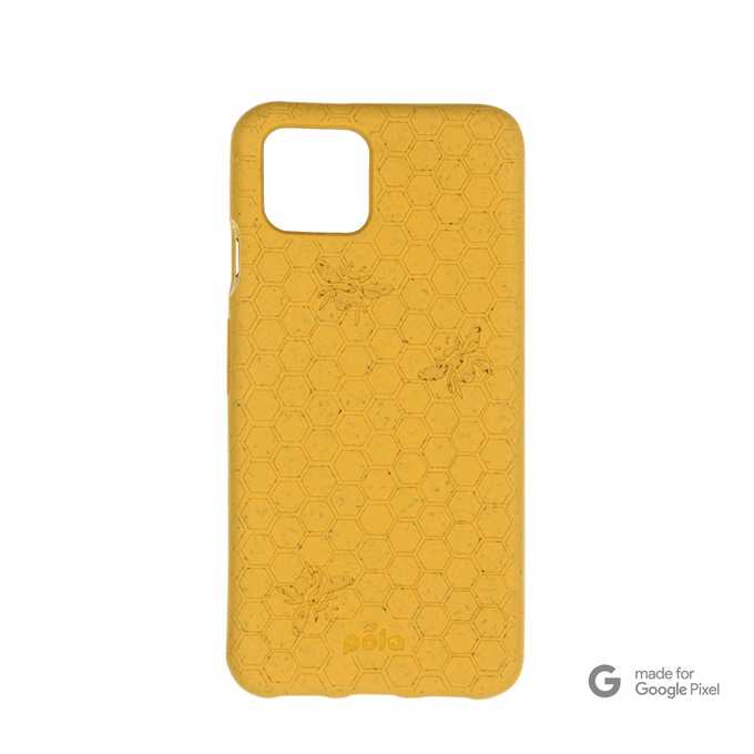 pela case honey (bee edition) google pixel eco-friendly phone case